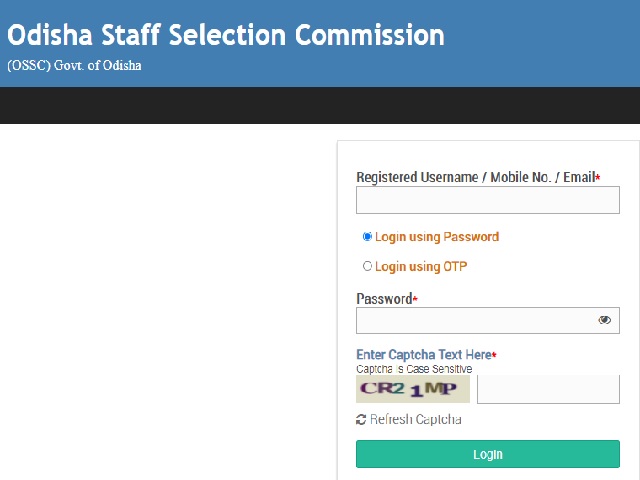 OSSC DCO Mains Admit Card 2021
